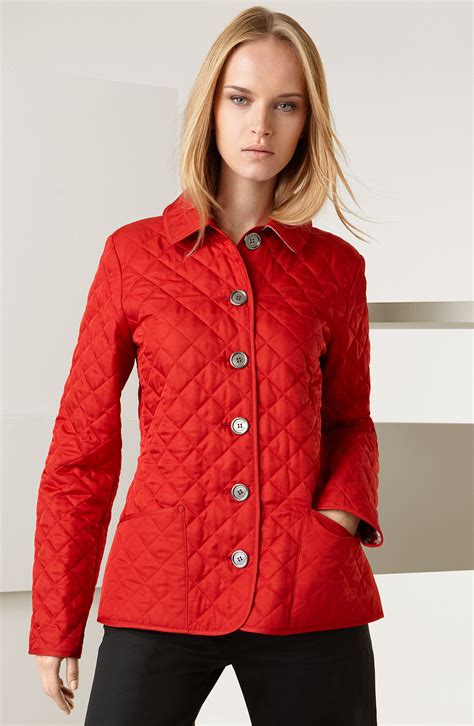 burberry quilted jacket military red|Burberry quilted jacket men.